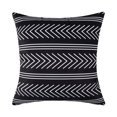 thumbnail image 4 of Topfinel Block Print Pillow Covers 18x18 Set of 4 Geometric/Stripe/Line Outdoor Decorative Throw Pillows Farmhouse Pillowcases Flannel Cushion Case Decor for Home Sofa Couch Bed, 4 of 9