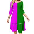thumbnail image 1 of Vestidos de fiesta de noche verdes y rosas Vestido midi sexy para mujer Vestido de una pieza dulce coreano Rosa Blanco Divertido Limones Lindo Verde, 1 of 6