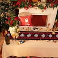 thumbnail image 6 of Cinvoph Christmas Table Runner Plaid Snowflake Table Runners Xmas Seasonal Holiday Table Decorations for Dinning Home Party Decor 13"x72", 6 of 6