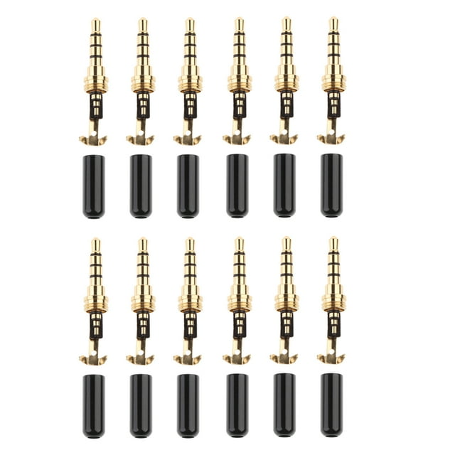 12 piezas Universal de 3,5 mm Adaptador de enchufe Conector Head Cover para MP4 Auricular