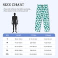 thumbnail image 4 of Lsque Green Baseball Print Men's Pajama Pants, Lounge Pant - Comfortable Home Wear,Elastic Waistband, Stylish Design-Large, 4 of 9