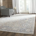 thumbnail image 2 of SAFAVIEH Patina Vasiliki Bordered Area Rug, Taupe/Blue, 5'1" x 7'6", 2 of 7