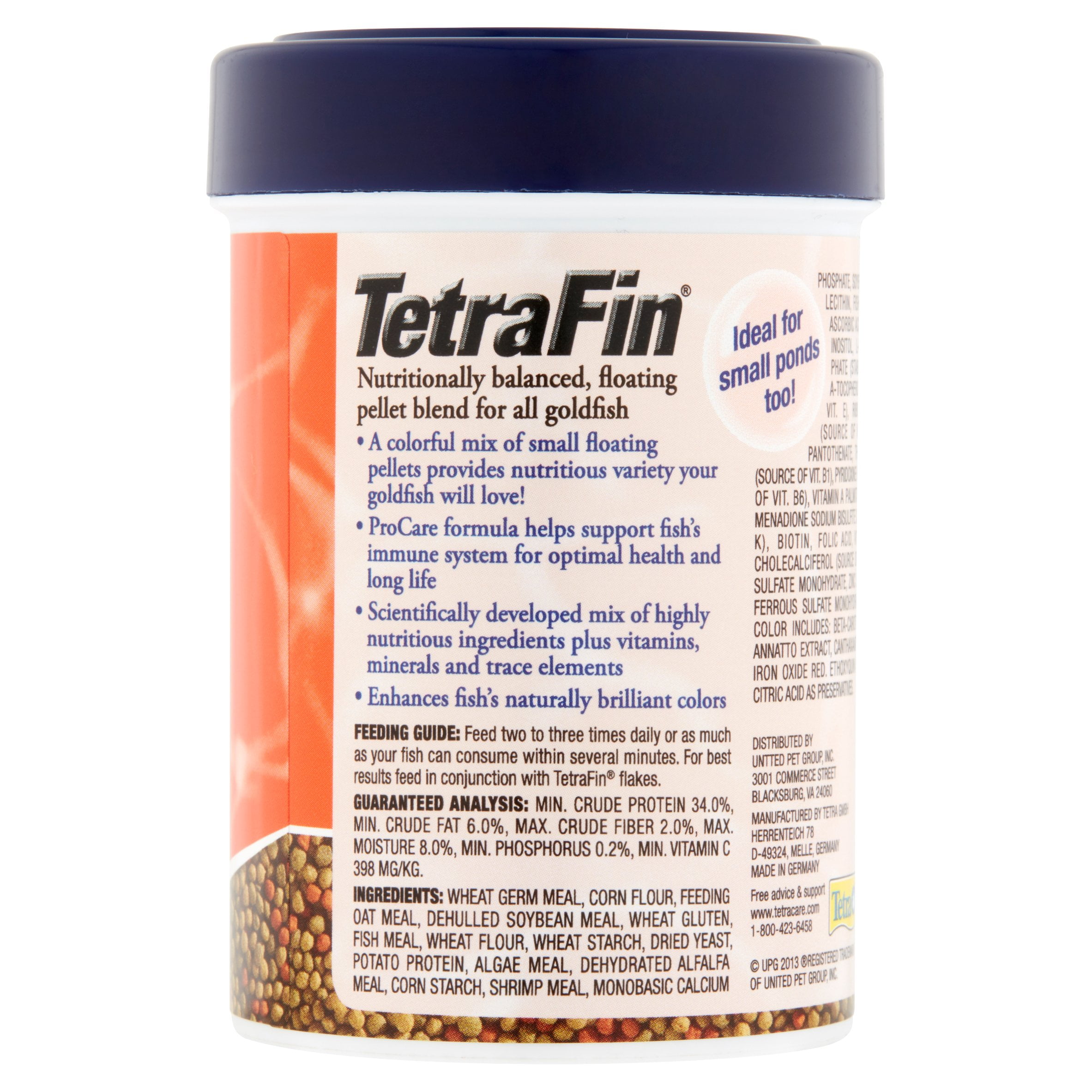 Tetra Goldfish Variety Floating Pellets Fish Food, 1.87 oz.