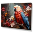 thumbnail image 2 of Designart "Red Harmony Among Parrots I" Parrot Canvas Prints, 2 of 7