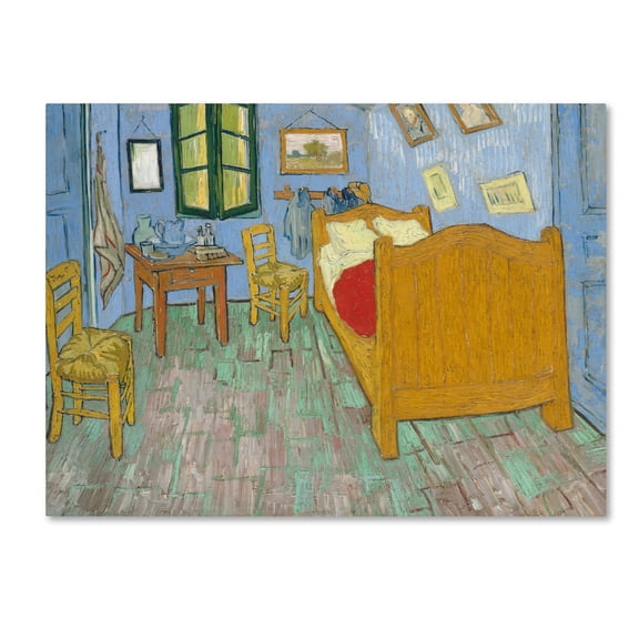 Trademark Fine Art 'The Bedroom' Canvas Art by Van Gogh