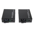 thumbnail image 2 of 2 Pack 1000Mbps Convertidor de fibra óptica Hugo Convertidor de fibra de medios Ethernet, 2 of 9