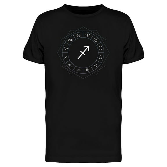 Sagittarius Horoscope Fortune T-Shirt Men -Image by Shutterstock, Male Medium