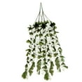 thumbnail image 3 of Artificial Violet Wisteria Hanging Garland | Fake Silk Orchid Simulation Flower | Lifelike Fabric Tendrils for Wall Door Basket Décor | 85 cm Length | 1 Pack | Elegant Home & Event Decoration, 3 of 3