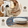 thumbnail image 5 of ODIKA Front Repeating Door Band Motif Balanced Block Composition Bedside Foldable Easy Care for Master Suite, California King, Under Bed, 5 of 7