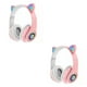 thumbnail image 4 of Auriculares inalámbricos Tholdsy con orejas de gato Bluetooth Luces LED con micrófono, 4 of 6