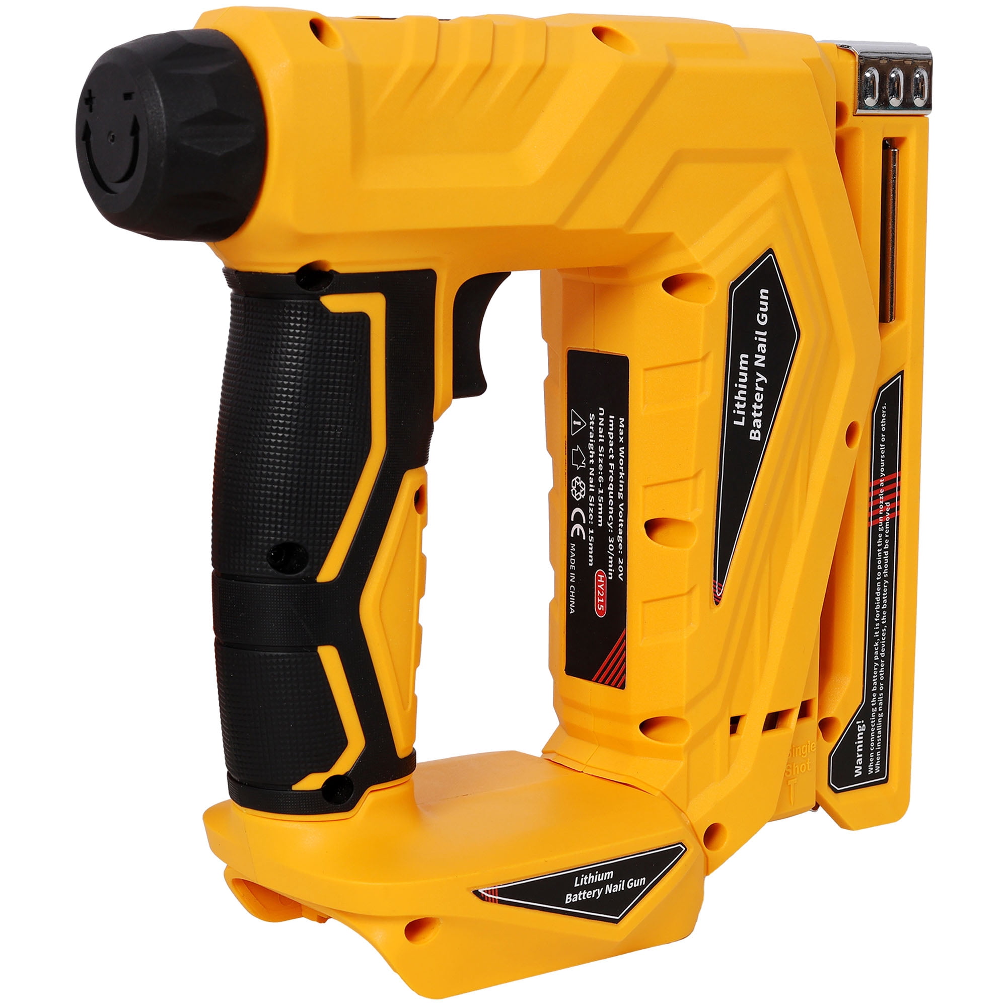 2-in-1 Cordless Brad Nailer & Narrow Crown Stapler, Compatible with 20V MAX Battery, Battery Powered Nail Gun with Safety Lock(battery and charger not included)