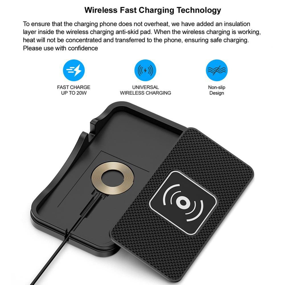 QIFEI Fast Wireless Phone Charger for Car Auto Fast Charging SUV Wireless Car Charge