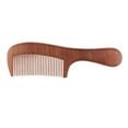 thumbnail image 3 of Peine de madera para el pelo para adultos y niños: madera antiestática y sin enganches en la cabeza. Diente fino, 3 of 9