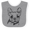 thumbnail image 3 of Inktastic French Bulldog Portrait Boys or Girls Baby Bib, 3 of 4