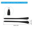 thumbnail image 2 of Uxcell Glasses End Tips Eyeglass Anti Slip Ear Sock Pieces Tube Sleeve Replacement Temple Style 1, Black 8 Pairs, 2 of 5