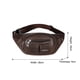 thumbnail image 3 of Bolso bandolera para hombre Bolsos cruzados duraderos de PU para deportes de ciclismo (marrón oscuro) Ndcxsfigh Para Estrenar, 3 of 9