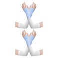 thumbnail image 1 of Mangas de brazo Sonducket protección Refrigeración Hielo Seda unisex azul degradado blanco 2piezas, 1 of 6