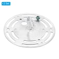 thumbnail image 3 of Uxcell 4" Diameter Light Crossbar,  Carbon Steel Circle Hook Lamp Fixture with Ground Screw, Silver 2 Pack, 3 of 5