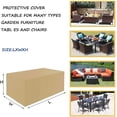 thumbnail image 3 of 71x71x39 in Furniture Cover Waterproof, 420D Patio Set Cover Outdoor Heavy Duty, Garden Furniture Covers Rectangular, for Table Chair Sofa Outdoor, Drawstring with Hem, 3 of 7