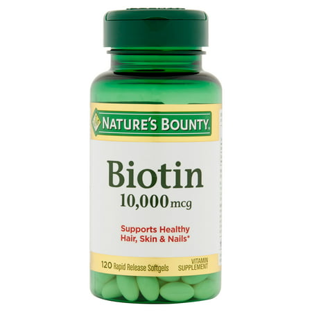 Nature's Bounty Ultra Force Biotin Gélules, 10,000mcg, 120 count