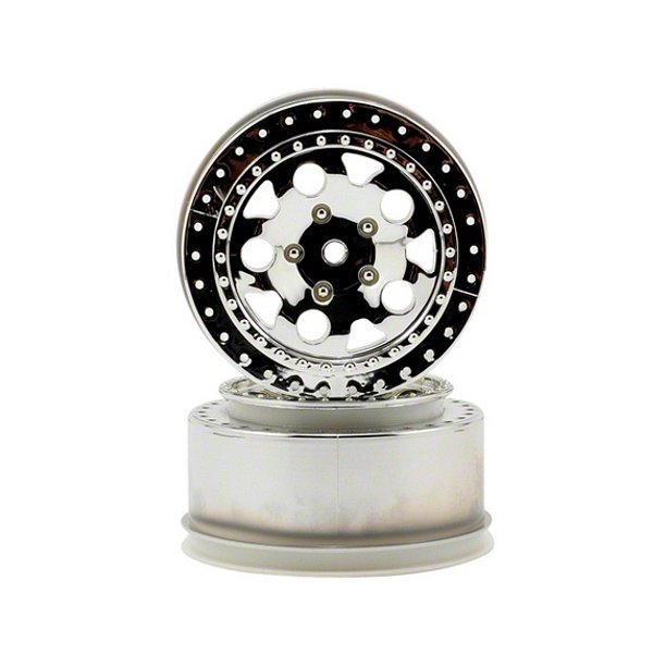 NEW Team Associated 91103 Kmc Hex Wheels Chrome ASC91103