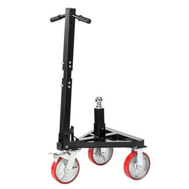 KFFKFF Trailer Mover, 3500lbs Load Bearing Capacity, 18 inch and 22 inch Adjustable Height Trailer Mover, Equipped with 2 inch Hitch Ball, Variable Handle Length, 8-inch Rotating Wheels