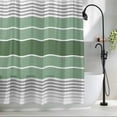 thumbnail image 2 of Sage Green Gradient Stripe Shower Curtain for Bathroom, Abstract Geometric Minimalist Art Waterproof Shower Curtains Washable Quick Dry with Hooks Bathtub Curtains 36x72IN, 2 of 9