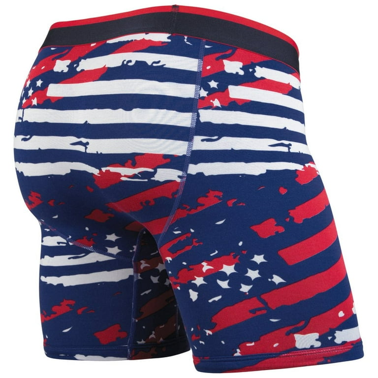 BN3TH Men's Classic Boxer Brief Underwear 3-dimensional Pouch (Stars  Stripes, M) 