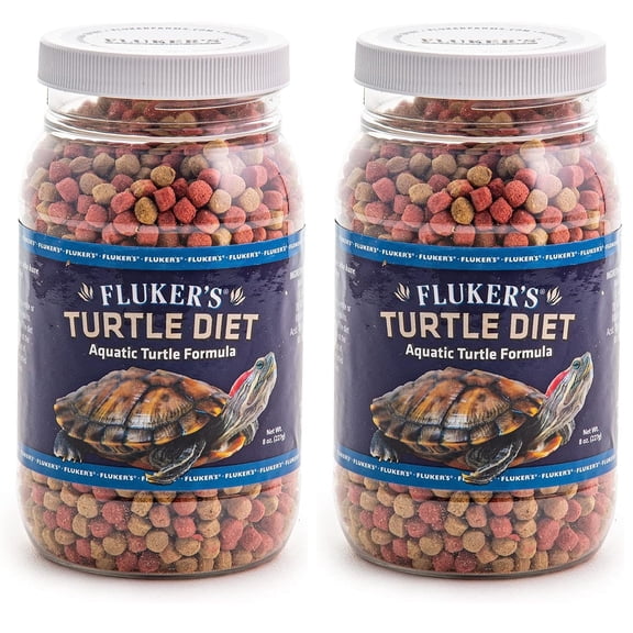 Dieta en pellets para tortugas acuáticas Fluker's 250 ml (Pack de 2)