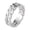 Silver, variant on Gold, Silver Plated Cuban Chain Link Ring Unisex Hip Hop Jewelry Women, Men-Gold-9