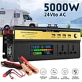 thumbnail image 2 of DC12V/24V to AC Car Inverter 6000W Power Supply Converter Adapter With USB Charger Universal Automobile Inverter ,Easy to Use, 2 of 7