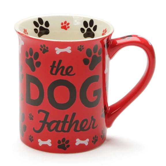 The Dog Father 16oz Stoneware Coffee Mug, Dog Dad Gift