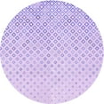 thumbnail image 1 of Ahgly Company Machine Washable Indoor Round Transitional Purple Mimosa Purple Area Rugs, 4' Round, 1 of 7