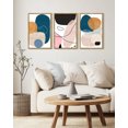 thumbnail image 3 of Drsoum Modern Abstract Natural Framed Wall Decor 16x24in3pcs Color Blocks Artwork Home Art for Living Room Hallway, 3 of 8