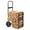 Black, variant on Heavy Duty Log Mover Cart with PU Wheels, 250 Lbs Capacity, Includes Waterproof Storage Cover, Black Steel Firewood Dolly for Patio