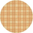 thumbnail image 1 of Ahgly Company Indoor Round Patterned Carrot Orange Area Rugs, 7' Round, 1 of 6