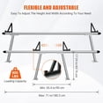 thumbnail image 2 of Accreate Truck Rack, 17-29in Adjustable Ladder Rack for Truck with C-Clamps, Non-Drilling Aluminum 800 lbs Capacity Truck Bed Rack, Heavy Duty Pickup Truck Racks for Kayak, Surfboard, Lumber, Ladder, 2 of 8