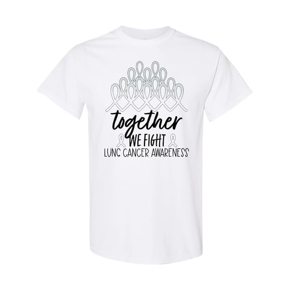 Inktastic Together, We Fight Lung Cancer Awareness T-Shirt