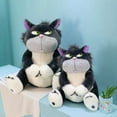 thumbnail image 3 of Japanese Funny Lucifer Cat Doll Plush Toy Doll Lucifer Bad Cat Pillow Carol Cat Plush Toy Birthday Gift Girl, 3 of 7