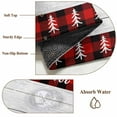 thumbnail image 2 of Red Truck Christmas Round Rug 5ft Washable Circle Kitchen Rugs Non Slip Red Black Plaid Xmas Tree Wooden Large Area Rug Indoor Floor Carpet for Bedroom Living Room Home Office Dining Room Nursery, 2 of 8