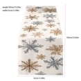 thumbnail image 3 of ZZkhGO Festive Christmas Table Runner, Vintage Striped Linen Tablecloth Art, Decor for Dining Room Party, 3 of 5