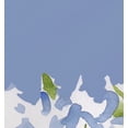 thumbnail image 2 of Simply Daisy's Gardenia Garden 18x14 inch Blue Floral Print Placemat (Set of Four), 2 of 2