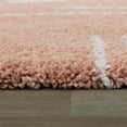 thumbnail image 2 of Carson Carrington Carson Shag Area Rug Pink 7'10" x 10' 8' x 10' Indoor Entryway, Kitchen, Bedroom Ivory, Cream, 2 of 5