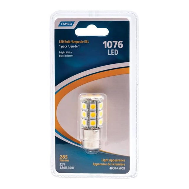 Camco 8961880 Ampoule LED de Remplacement 12V pour VR 1076 - Blanc Brillant