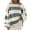 Grey, variant on vigerkar Women's Fashion 2026 Long Sleeve Oversized Striped Color Block Comfy Loose Crew Neck Knitted Pullover Sweater (Orange, S)