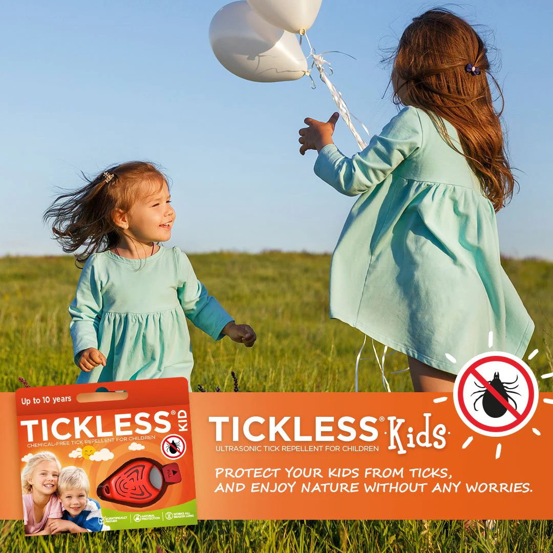 Tickless Ultrasonic Chemical Free Tick Repellent for Children, Orange