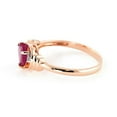 thumbnail image 3 of Galaxy Gold 1.01 ct 14k Solid Rose Gold Embrace of Love Heart Shape Ruby Diamond Ring 4343 (7), 3 of 6