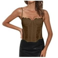 thumbnail image 1 of Corset en Dentelle pour Femmes Bustier Bretelles Réglables Dos Nu Haut pour Fêtes et, 1 of 7