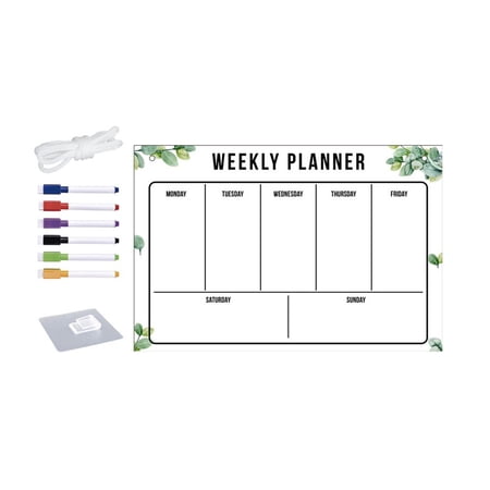 Acrylic Calendar 12\"x8\"Monthly Planning Board,Clear Dry Erase Board Calendar