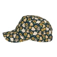 thumbnail image 5 of Daiia Bear Sunflower print Baseball Cap Men Women Golf Dad Hat Adjustable Original Classic Low Profile Hat Unconstructed Plain Cap, 5 of 9